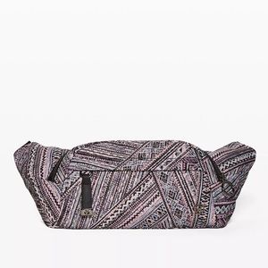 Lululemon On The Beat Belt Bag Tribal Pace White